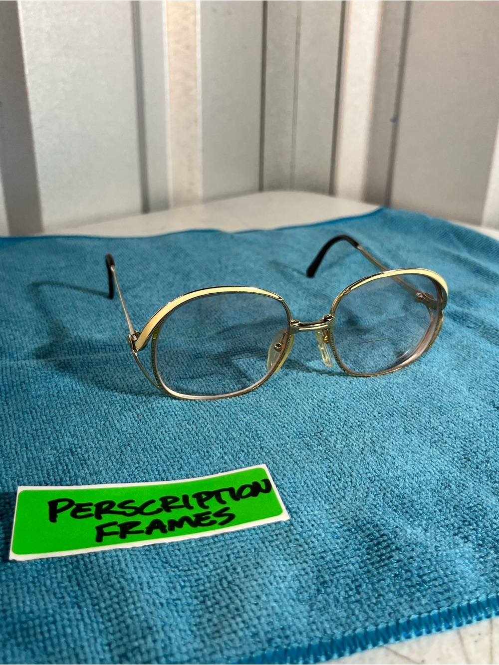 Vintage Christian Dior 2145 47 Gold Eyeglass Frames Austria